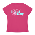 "Lil Miss Trouble Maker" In Raspberry Ripple