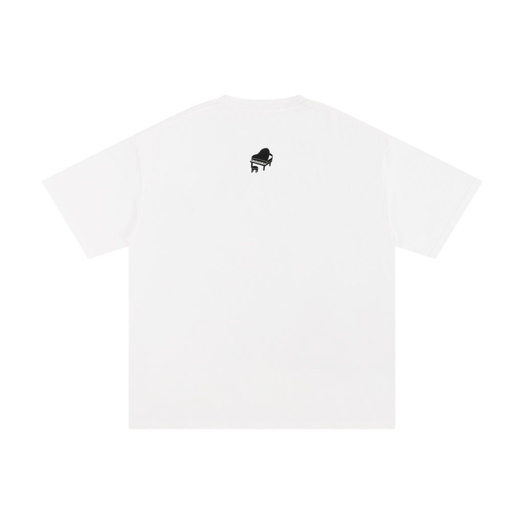 "See You In The Movies" Oversized Tee In Angel White