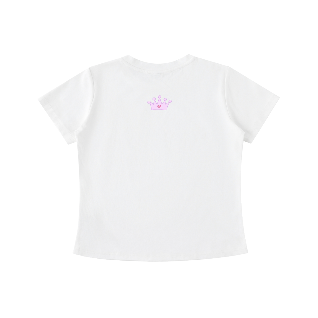 "Daddys Lil Princess" Darling Tee in Angel White